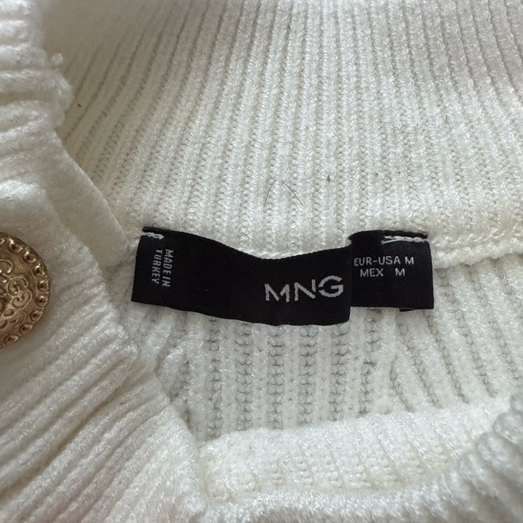 Women’s Mango Embellished Button Sweater Size Medium - Picture 5 of 7